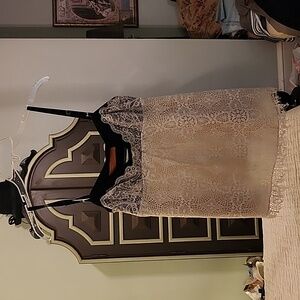 Cynthia Steffe Black and Cream Lace Camisole